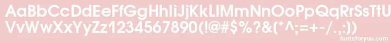 AvantgardegothiccDemi Font – White Fonts on Pink Background