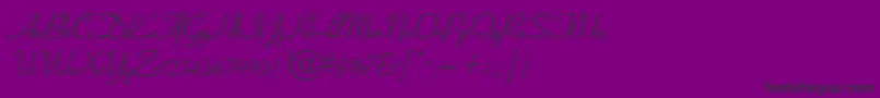 fuente GeElegantscript – Fuentes Negras Sobre Fondo Morado