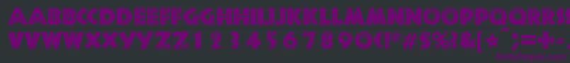 フォントSnakeriverRegularDb – 黒い背景に紫のフォント