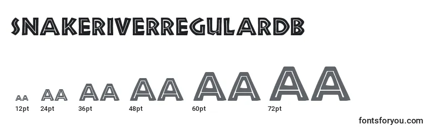 SnakeriverRegularDb Font Sizes