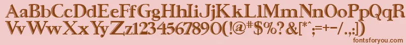 Urse Font – Brown Fonts on Pink Background