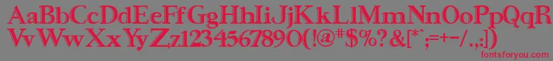 Urse Font – Red Fonts on Gray Background