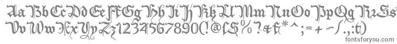 Xiberon-fontti – harmaat kirjasimet valkoisella taustalla