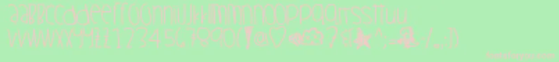 En savoir plus sur la police Ohstormy Police Ohstormy – polices roses sur fond vert