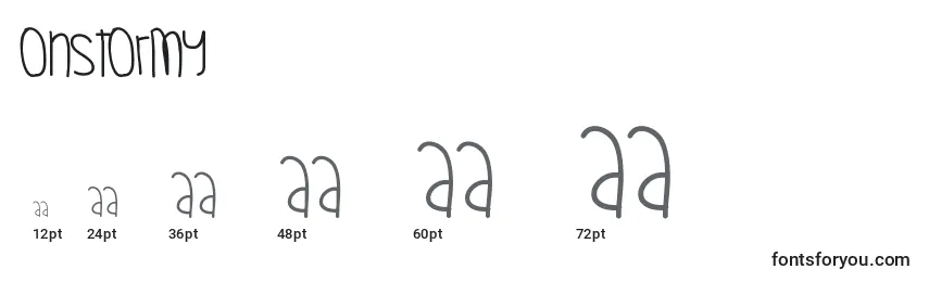 Ohstormy Font Sizes