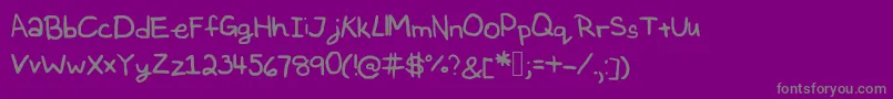 Шрифт Nataliesfont – серые шрифты на фиолетовом фоне