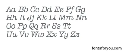 TypewriterOsfItalic フォントのレビュー