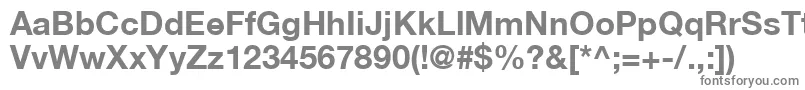Czcionka HelveticaLt75Bold – szare czcionki