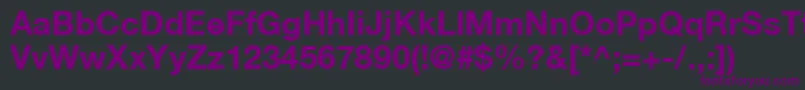 HelveticaLt75Bold Font – Purple Fonts on Black Background