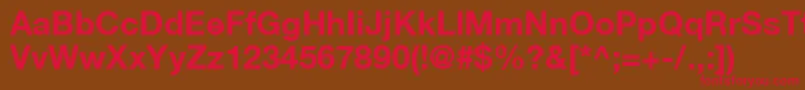 Шрифт HelveticaLt75Bold – красные шрифты на коричневом фоне