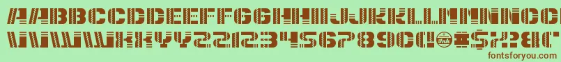 PuertoMagnifico Font – Brown Fonts on Green Background