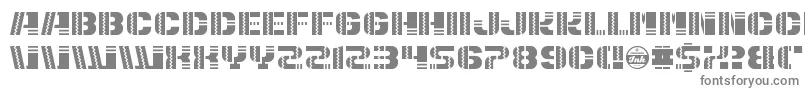 フォントPuertoMagnifico – 白い背景に灰色の文字