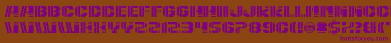 PuertoMagnifico Font – Purple Fonts on Brown Background