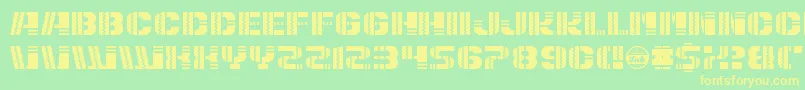 PuertoMagnifico Font – Yellow Fonts on Green Background