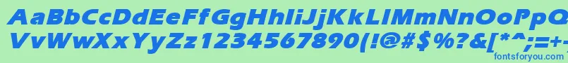 fuente ErgoemildblackItalic – Fuentes Azules Sobre Fondo Verde