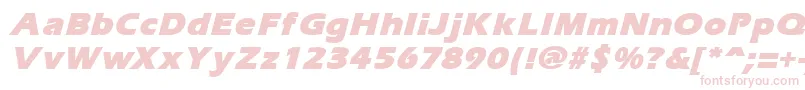 ErgoemildblackItalic Font – Pink Fonts on White Background