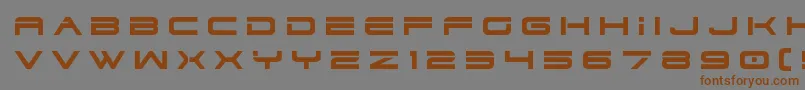 Dodger3title Font – Brown Fonts on Gray Background