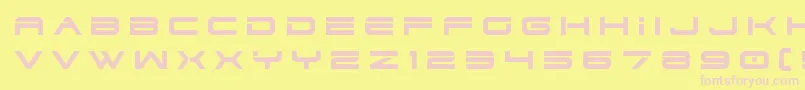 Dodger3title Font – Pink Fonts on Yellow Background