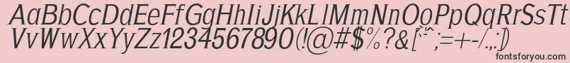 AgajdaRegularItalic Font – Black Fonts on Pink Background