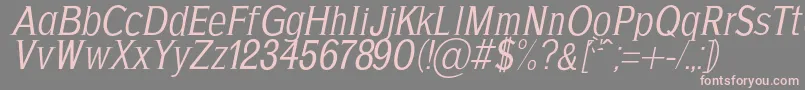 AgajdaRegularItalic Font – Pink Fonts on Gray Background