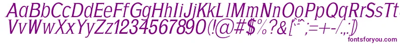 AgajdaRegularItalic Font – Purple Fonts on White Background