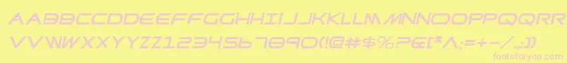 PrometheanItalic Font – Pink Fonts on Yellow Background