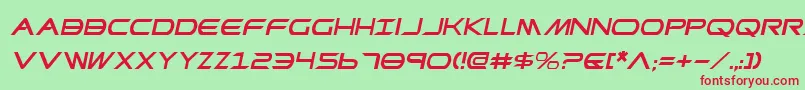 PrometheanItalic Font – Red Fonts on Green Background