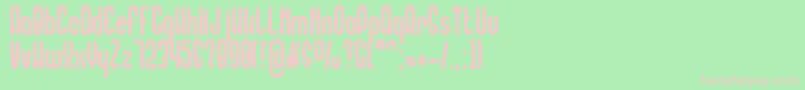 FlorentineAmber Font – Pink Fonts on Green Background