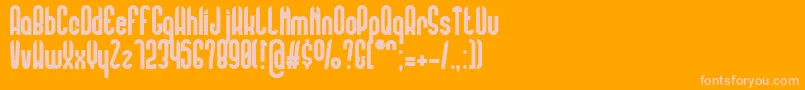 Шрифт FlorentineAmber – розовые шрифты на оранжевом фоне