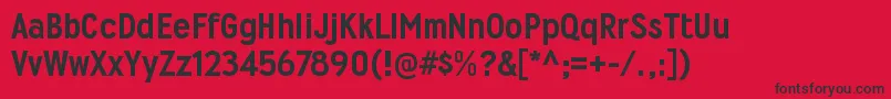 WyvernhvRegular Font – Black Fonts on Red Background