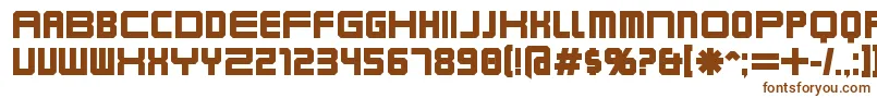 Шрифт Karnivob – коричневые шрифты на белом фоне