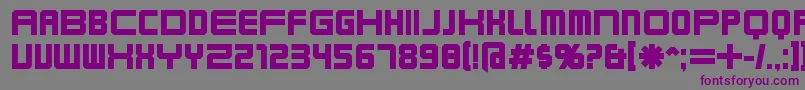 Шрифт Karnivob – фиолетовые шрифты на сером фоне