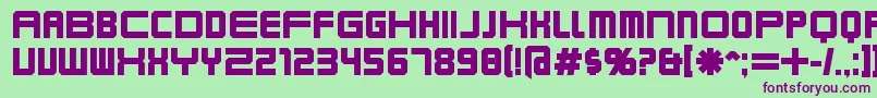 Karnivob Font – Purple Fonts on Green Background