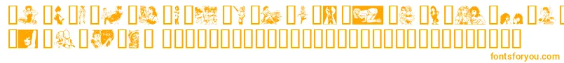 Więcej informacji o czcionce Porn Czcionka Porn – pomarańczowe czcionki