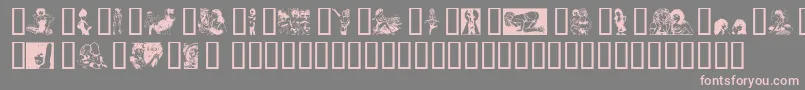 Porn Font – Pink Fonts on Gray Background