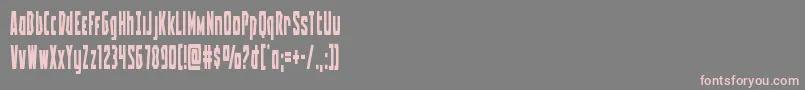 Battleworldcond Font – Pink Fonts on Gray Background
