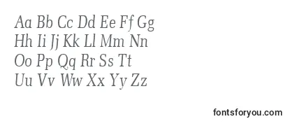 MemoircondensedItalic Font