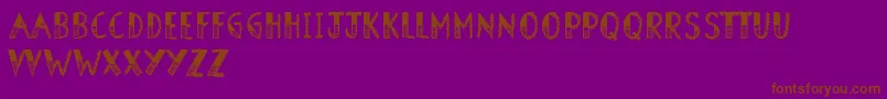 fuente BarnOwl – Fuentes Marrones Sobre Fondo Morado