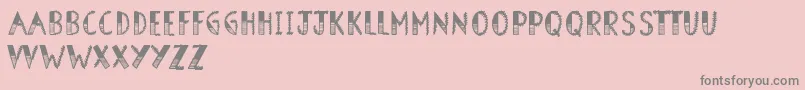 BarnOwl Font – Gray Fonts on Pink Background