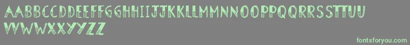 BarnOwl Font – Green Fonts on Gray Background