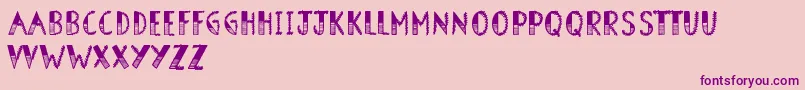 BarnOwl Font – Purple Fonts on Pink Background