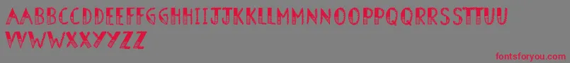 BarnOwl Font – Red Fonts on Gray Background