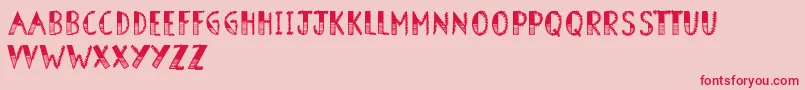BarnOwl Font – Red Fonts on Pink Background
