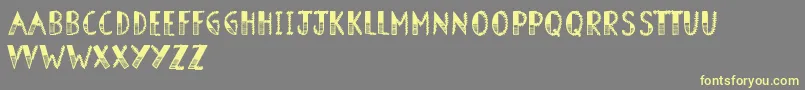 BarnOwl Font – Yellow Fonts on Gray Background