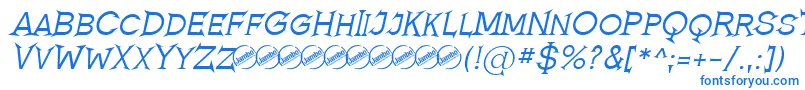 Fonte RomanicumItalic – fontes azuis