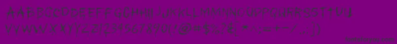 Mybls Font – Black Fonts on Purple Background