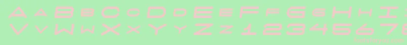 7 Days Fat Oblique Font – Pink Fonts on Green Background