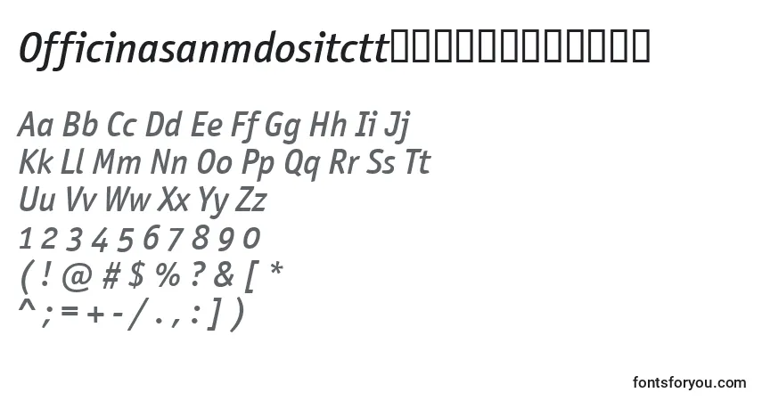 A fonte OfficinasanmdositcttРљСѓСЂСЃРёРІ – alfabeto, números, caracteres especiais