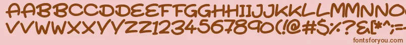More about SuperTurnips Font SuperTurnips Font – Brown Fonts on Pink Background