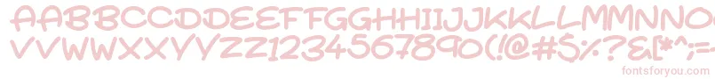 SuperTurnips Font – Pink Fonts on White Background